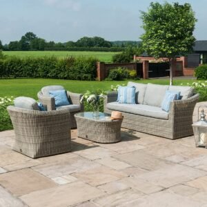Alternative view of Oxford 3 Seat Rattan Sofa Set